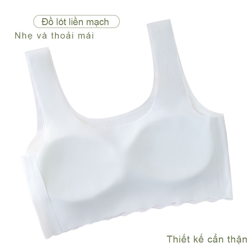 Áo lót học sinh dễ thở cho bé gái mới lớn dậy thì chui đầu không đường may