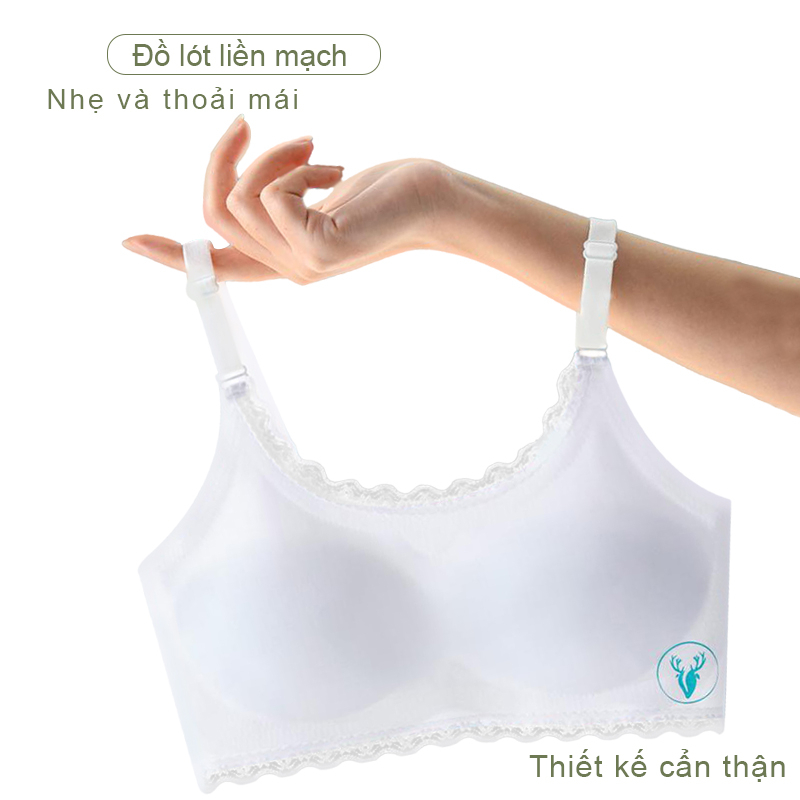 Áo lót thoáng khí cho bé gái , áo lót đệm bông cho bé gái tuổi teen chất liệu cotton co giãn, thấm hút nhanh