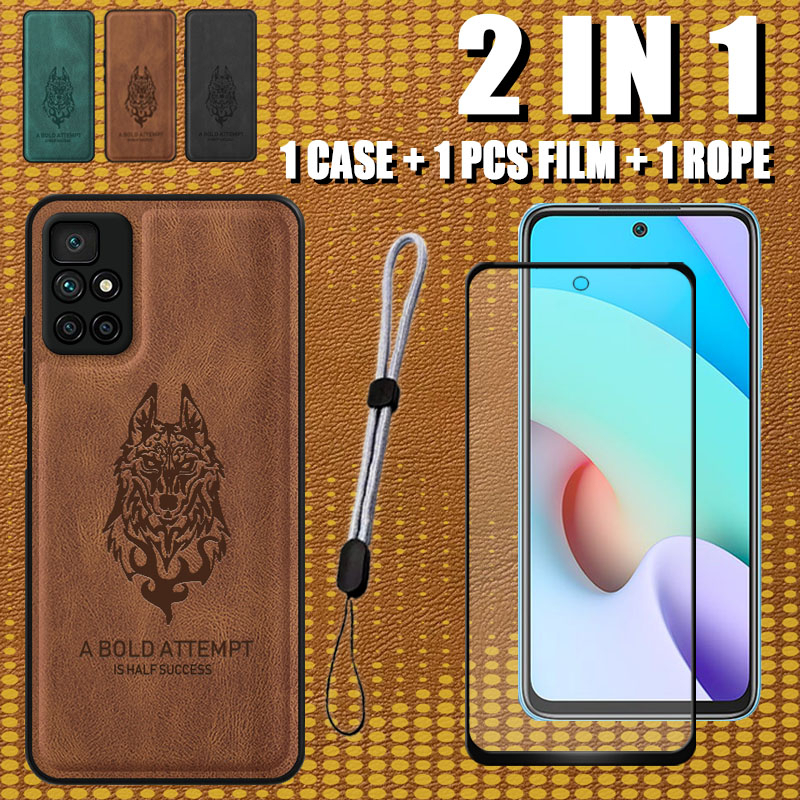 Ốp Điện Thoại Da 2 Trong 1 Có Dây Đeo Cho Redmi 10 4G Redmi 10 Prime Redmi Note 11 4G