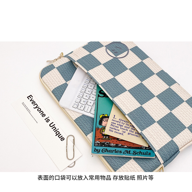 Túi đựng máy tính xách tay ins túi đeo vai kẻ sọc túi đeo chéo cho ipad 10 11 13 inch