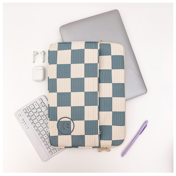 Túi đựng máy tính xách tay ins túi đeo vai kẻ sọc túi đeo chéo cho ipad 10 11 13 inch