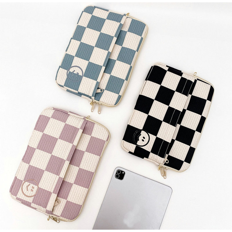 Túi đựng máy tính xách tay ins túi đeo vai kẻ sọc túi đeo chéo cho ipad 10 11 13 inch