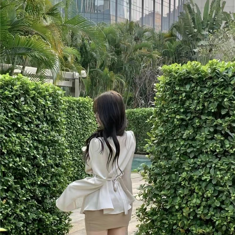 Áo Sơ Mi Tay Dài Vải satin Thời Trang Hàn Quốc Dành Cho Nữ