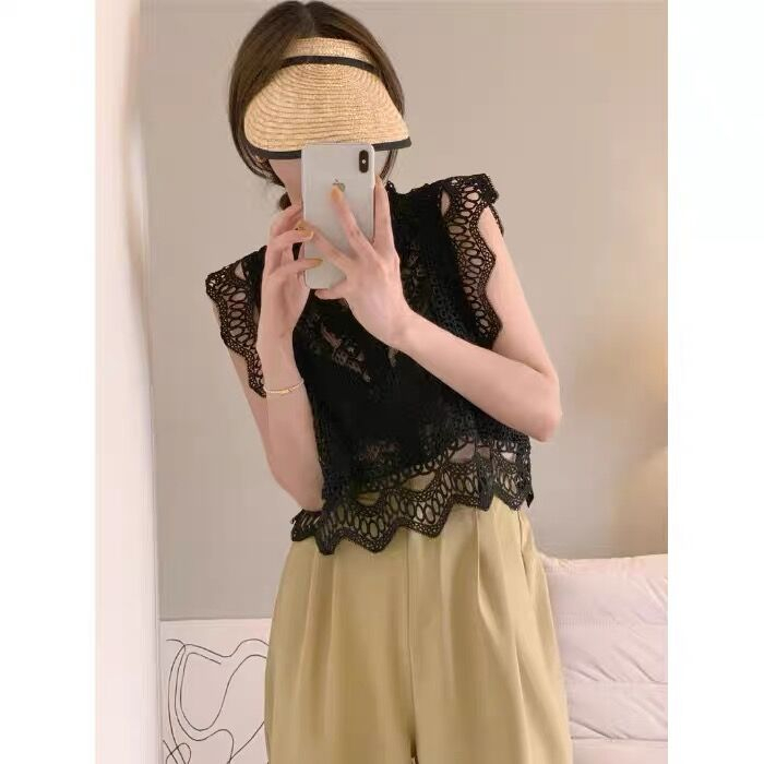 Áo Ren Nữ Không Tay Phong Cách Hàn Quốc Baju Baju Wanita Lengan Panjang Hàng Mới Có Sẵn