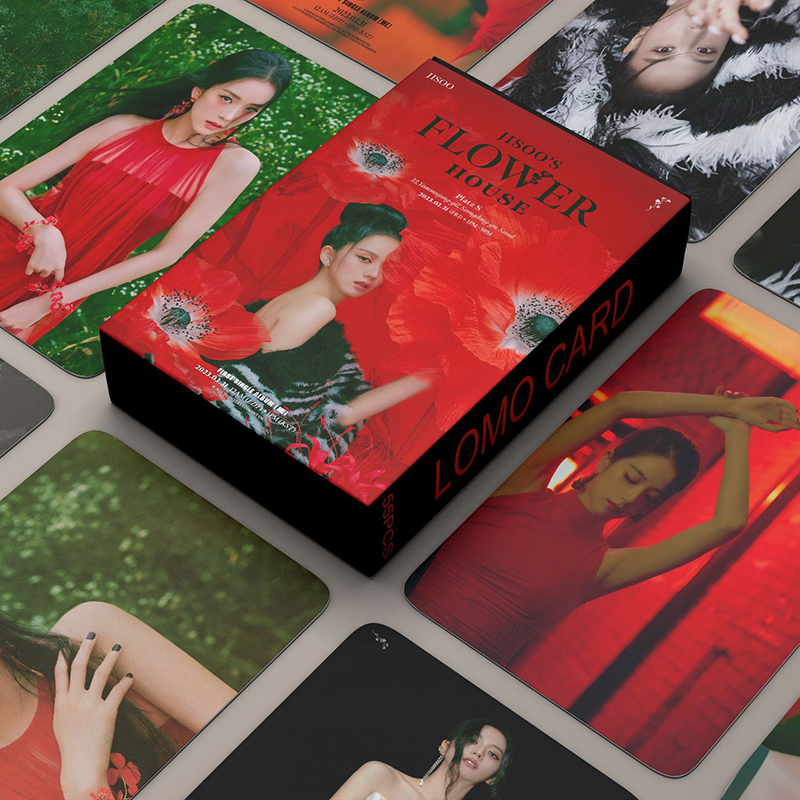 BLACKPINK LOMO Card Hộp 54 Ảnh LOMO Card JISOO LISA JENNIE ROSE Nhóm Nhạc