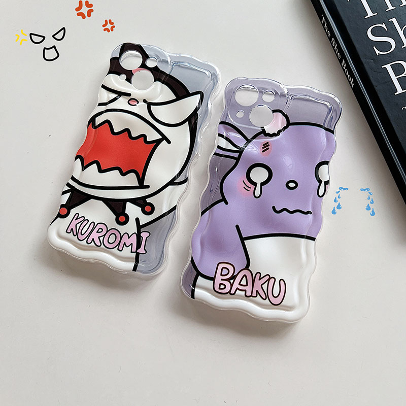 Ốp Lưng ChốNg SốC HìNh Kuromi Và Baku Cho iPhone 14Promax 14Pro 14 13Promax 13Pro 13 12Promax 12 11Promax 11 X 8 7P 6P