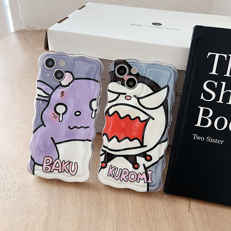 Ốp Lưng ChốNg SốC HìNh Kuromi Và Baku Cho iPhone 14Promax 14Pro 14 13Promax 13Pro 13 12Promax 12 11Promax 11 X 8 7P 6P