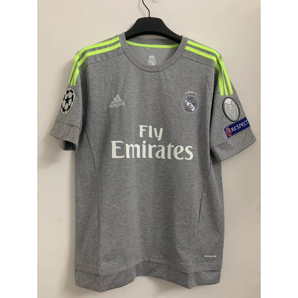Áo Thun Bóng Đá Real Madrid Away 2015-16  S-2XL * Chất Lượng Cao Tùy Chỉnh *