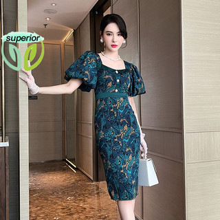 Đầm Tay Phồng Thời Trang Mùa Hè 2023 Phong Cách Phương Tây Sang Trọng