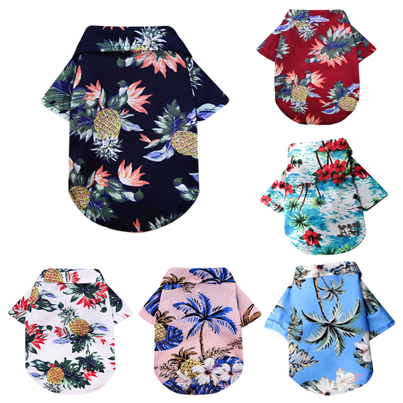Áo Mùa Hè Họa Tiết Quả Dứa Và Cây Dừa Cho Thú Cưng áo cho chó áo cho chó poodle [3XL-5XL)