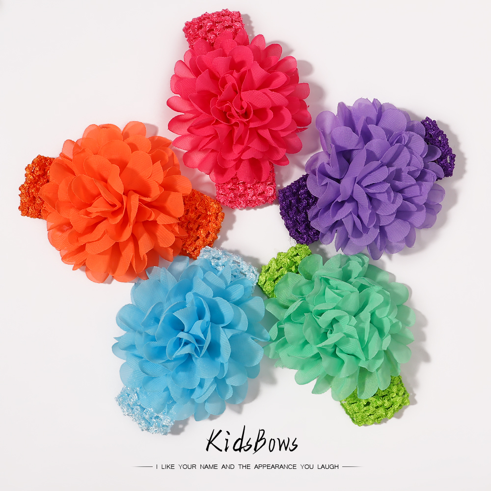 Băng đô KIDSBOWS vải voan đính hoa phong cách thời trang