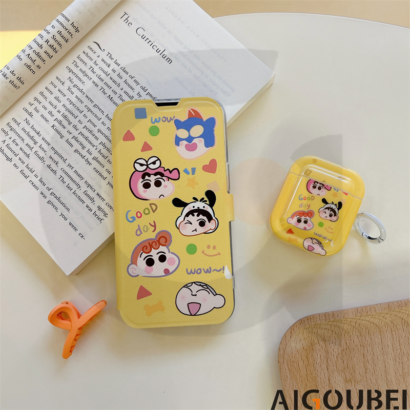 Bao Da Điện Thoại Nắp Lật Dễ Thương Bảo Vệ Toàn Diện Cho IPhone11 12 Pro Max 13 14 Pro Max