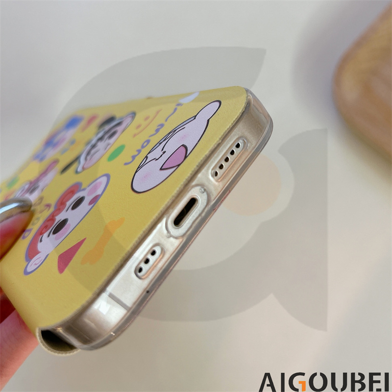 Bao Da Điện Thoại Nắp Lật Dễ Thương Bảo Vệ Toàn Diện Cho IPhone11 12 Pro Max 13 14 Pro Max