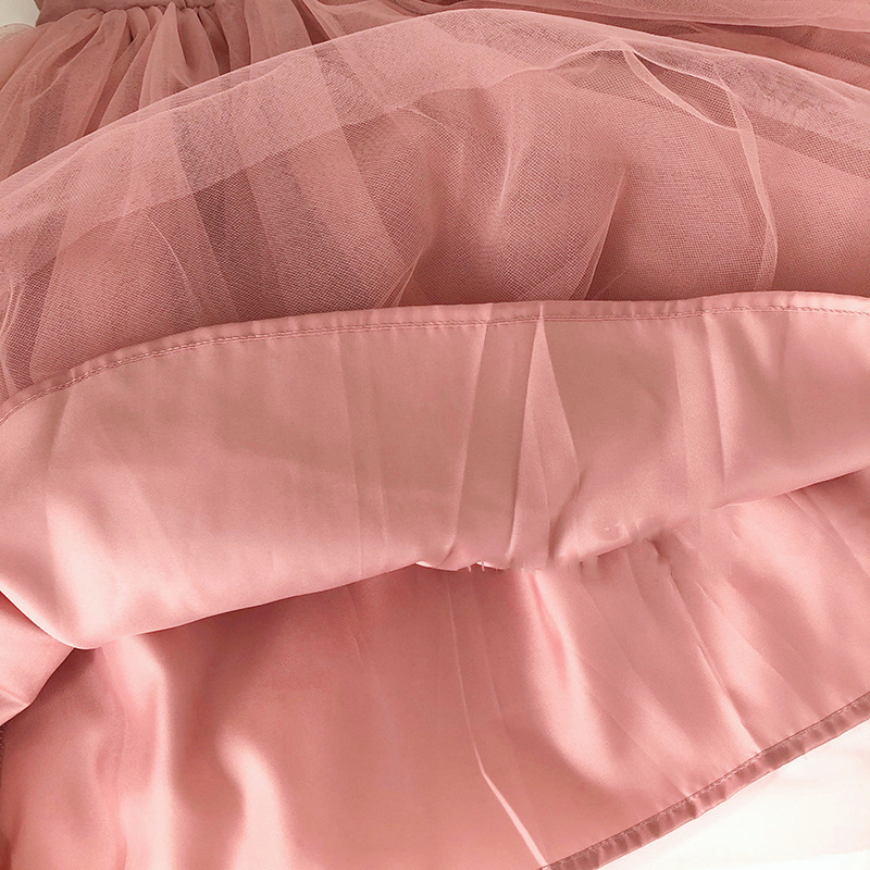 Cô gái ăn mặc, mùa hè cô gái nhỏ sling vest váy nhảy múa váy lụa váy bãi biển