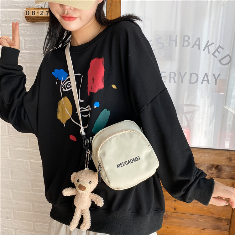 Túi Đeo Vai Bằng Vải canvas Phong Cách Hàn Quốc Thời Trang Cho Nữ