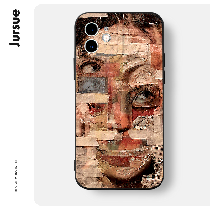Ốp lưng JURSUE dễ thương đẹp độc lạ vintage Cho iPhone 15 14 13 12 11 Pro Max SE 2020 X XR XS 8 7 ip 6S 6 Plus XYH1552