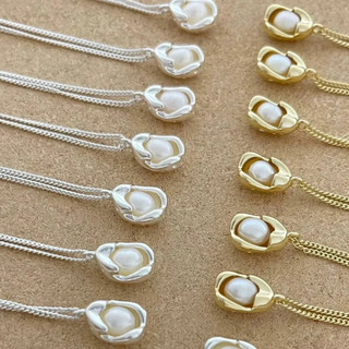 Vòng cổ Ngọc Trai Tự Nhiên Không Đối Xứng