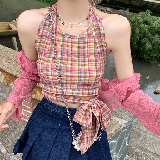 Áo Hai Dây Nhiều Màu Sắc Kiểu Pháp Thời Trang Mùa Hè Cho Raspberry