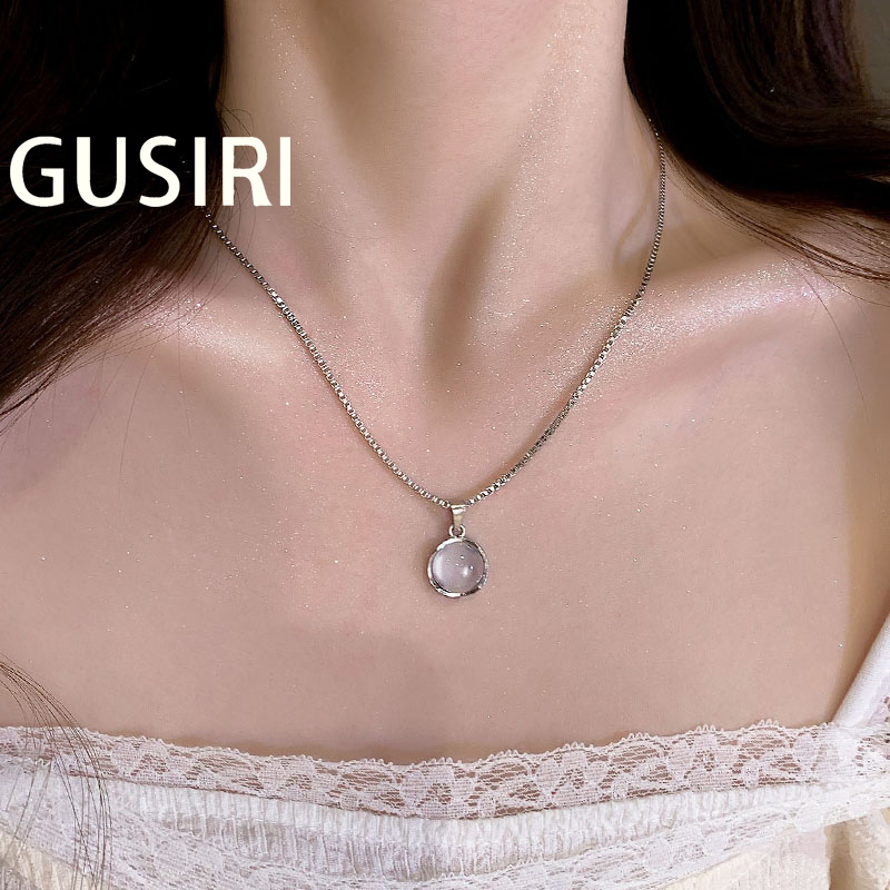 GUSIRI Vòng cổ Mặt Hình Mắt Mèo Thời Trang Cho Nữ