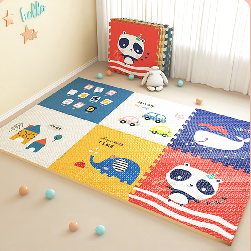 Thảm Xốp Dày Ghép Mảnh Ghép Nối Ghép Lót Sàn Phòng Khách Cho Bé Chơi 120x120CM