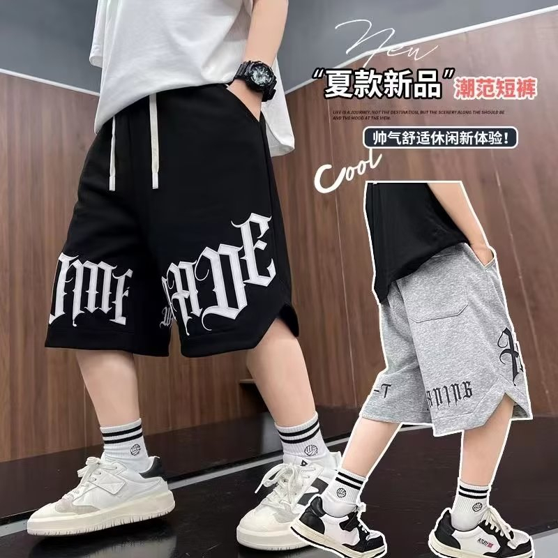 Quần short thể thao BXPB cotton dáng rộng thoải mái thời trang mùa hè cho bé 110-170