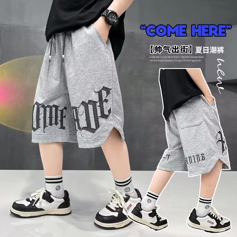 Quần short thể thao BXPB cotton dáng rộng thoải mái thời trang mùa hè cho bé 110-170