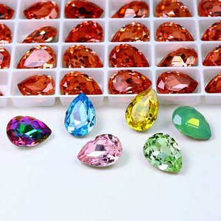Đá pha lê hình giọt nước 4 8mm đính trang trí móng tay