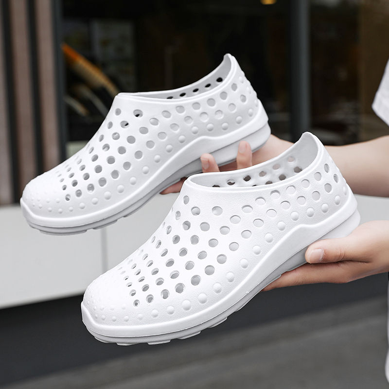 Giày có lỗ unisex không thấm nước thoáng khí nhẹ nhàng cỡ 36-45