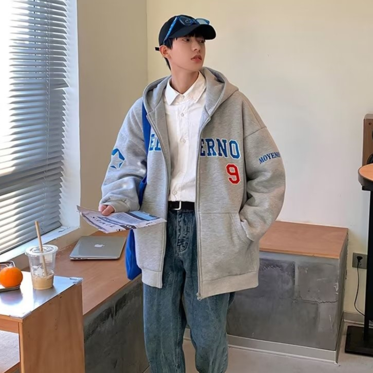 Áo Hoodie Nam Áo Khoác Có Mũ Trùm In Chữ Thời Trang Hàn Quốc Dành Cho unisex áo khoác hoodie hoodie nữ form rộng