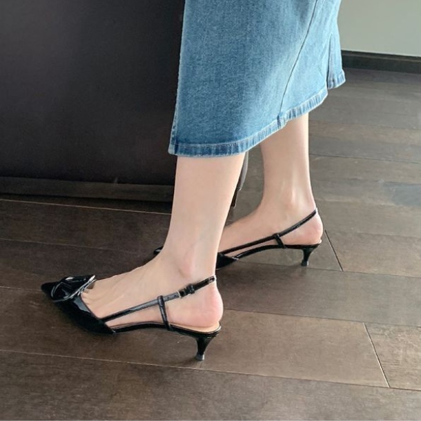 Giày Sandal Cao Gót Mũi Nhọn Thời Trang Mùa Hè Dành Cho Nữ