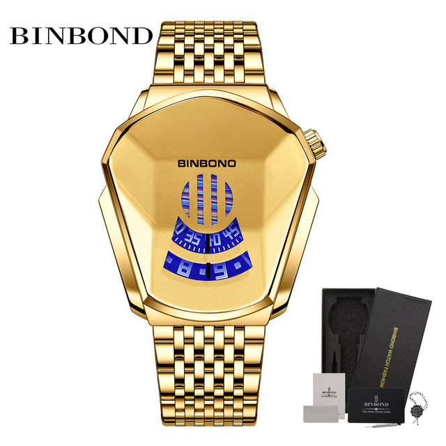 Đồng Hồ quartz 2023 BINBOND 01 Màn Hình Cảm Ứng Chống Thấm Nước Thời Trang Cho Nam