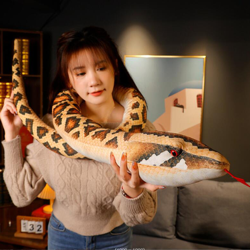 Đồ chơi nhồi bông Hình Rắn Hổ Mang Dễ Thương Cho Bé