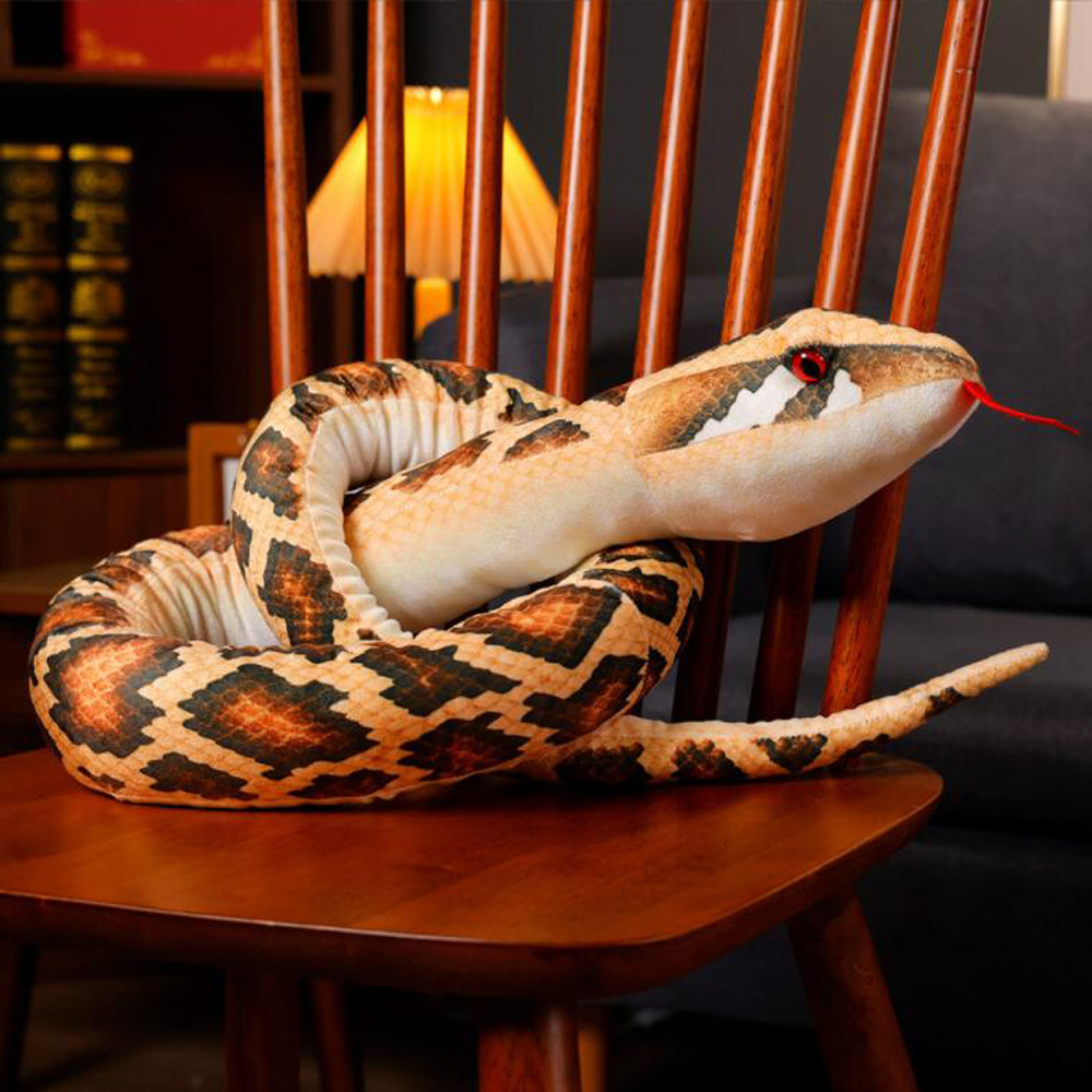 Đồ chơi nhồi bông Hình Rắn Hổ Mang Dễ Thương Cho Bé