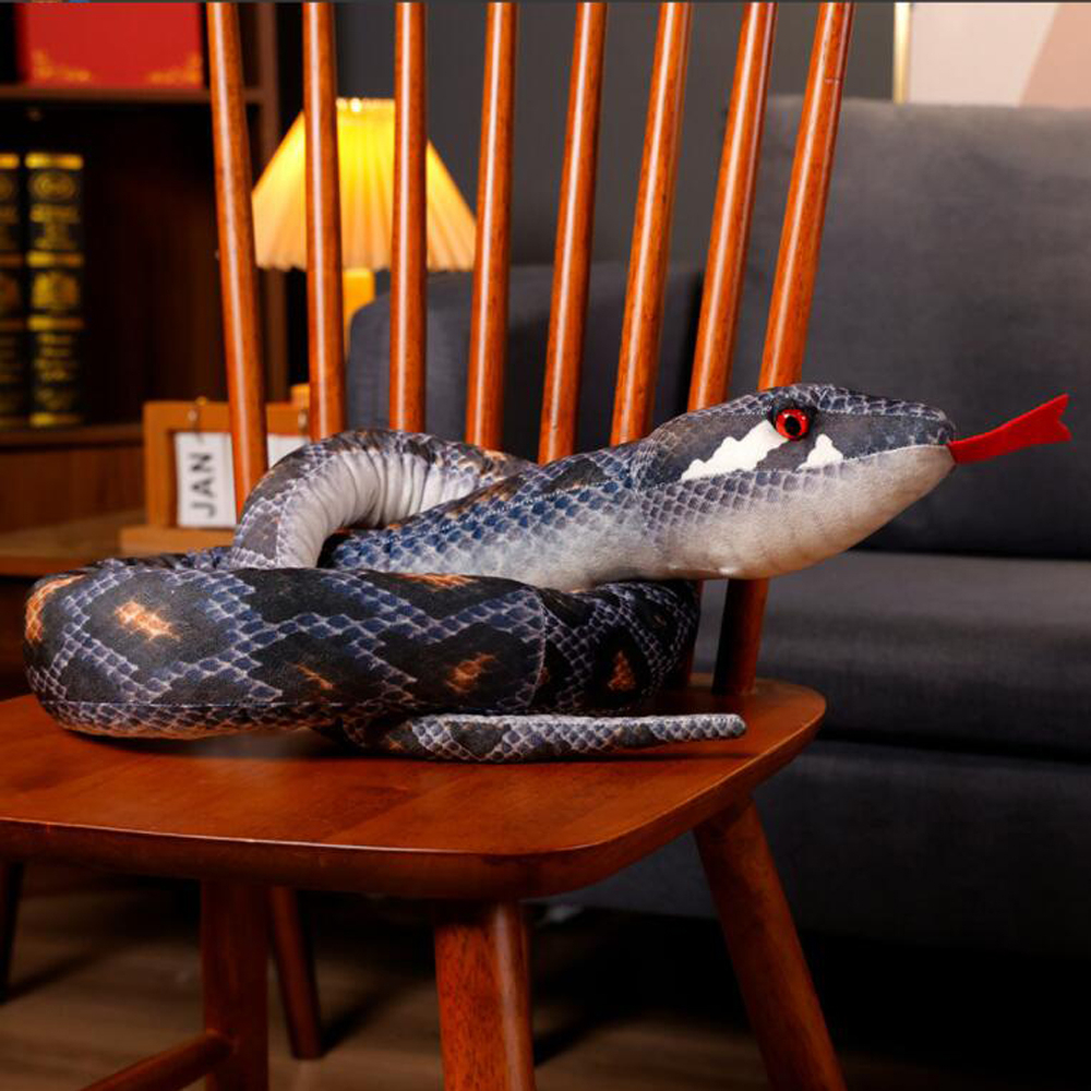 Đồ chơi nhồi bông Hình Rắn Hổ Mang Dễ Thương Cho Bé