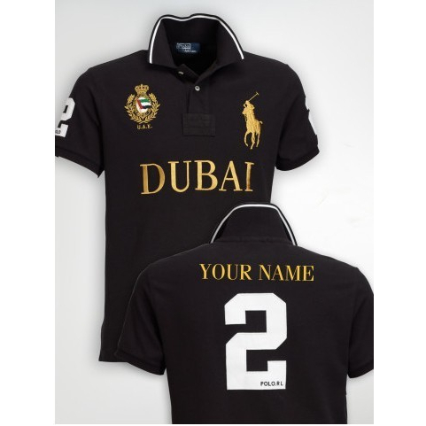 Áo Thun polo Cotton Ngắn Tay Thêu Họa Tiết Ralph Lauren Cá Tính