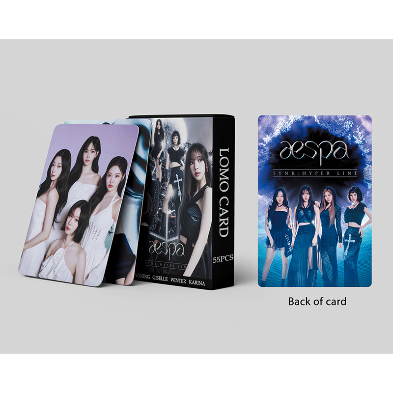 Hộp 54 Tấm Thẻ Ảnh LOMO Các Thành Viên Nhóm Nhạc Nữ aespa