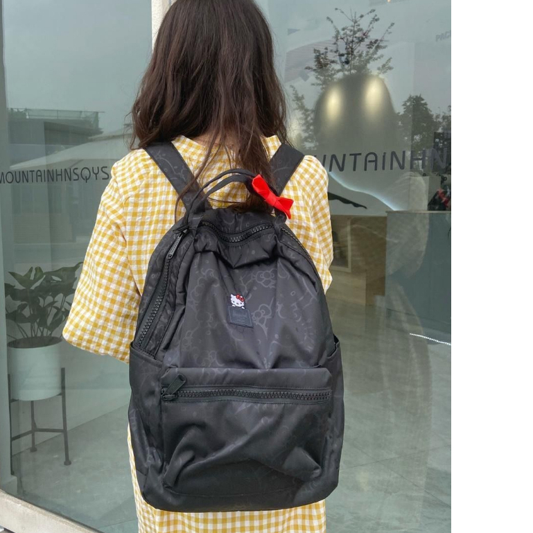 Ba Lô Hello Kitty Đính Nơ Đáng Yêu Cho Nữ