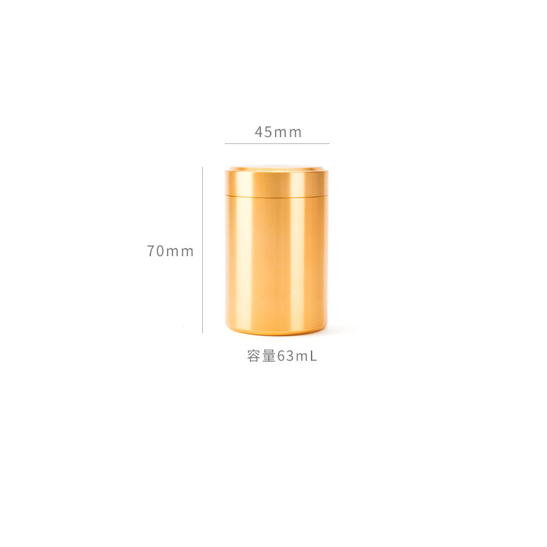 Hộp Thiếc Màu Đen Đựng Trà / Trà Tiện Lợi Khi Đi Du Lịch