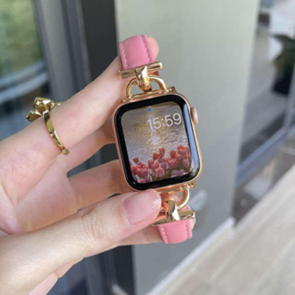 Dây Đeo Bằng Da Dành Cho iWatch 45mm 41mm 44mm 42mm 49mm iWatch 8 7 6 SE 5