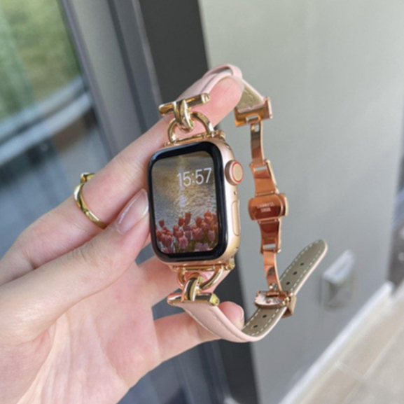 Dây Đeo Bằng Da Dành Cho iWatch 45mm 41mm 44mm 42mm 49mm iWatch 8 7 6 SE 5