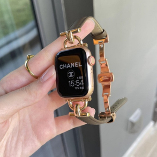 Dây Đeo Bằng Da Dành Cho iWatch 45mm 41mm 44mm 42mm 49mm iWatch 8 7 6 SE 5