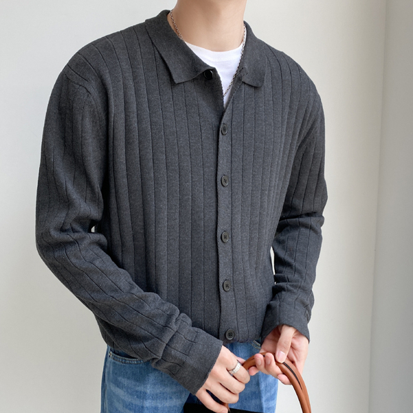 Áo Khoác Cardigan Dệt Kim Mỏng Dáng Ôm Màu Sắc Nhẹ Nhàng Size M-3xl Thời Trang Mùa Thu Cho Nam