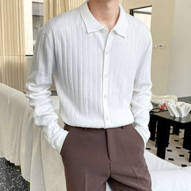 Áo Khoác Cardigan Dệt Kim Mỏng Dáng Ôm Màu Sắc Nhẹ Nhàng Size M-3xl Thời Trang Mùa Thu Cho Nam