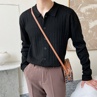 Áo Khoác Cardigan Dệt Kim Mỏng Dáng Ôm Màu Sắc Nhẹ Nhàng Size M-3xl Thời Trang Mùa Thu Cho Nam