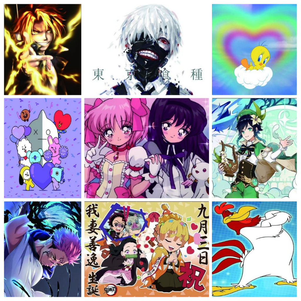 5D Tranh Gắn Đá Nhân Vật Hoạt Hình Ghost Slayer/Chính Tả Trở Lại/Tokyo Ghoul/Thần Gốc Wendy/Tranh Giải Nén 30*40cm