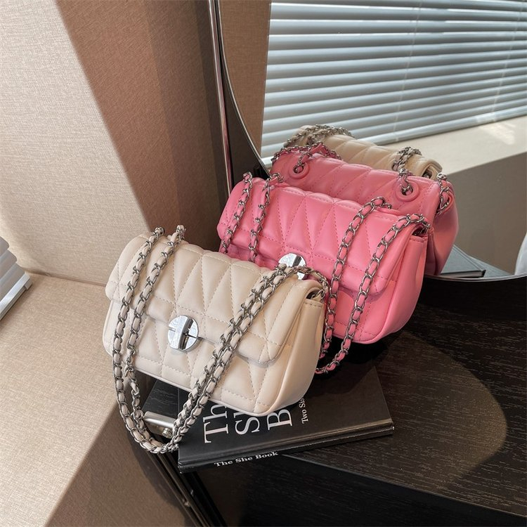 Hàng Mới Về Túi Xách Đeo Chéo Hình Vuông Đính Kim Cương Giả Dễ Thương Thời Trang Mùa Xuân 2024 Cho Nữ