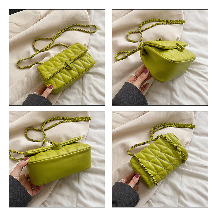 Hàng Mới Về Túi Xách Đeo Chéo Hình Vuông Đính Kim Cương Giả Dễ Thương Thời Trang Mùa Xuân 2024 Cho Nữ