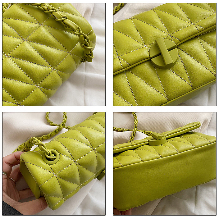 Hàng Mới Về Túi Xách Đeo Chéo Hình Vuông Đính Kim Cương Giả Dễ Thương Thời Trang Mùa Xuân 2024 Cho Nữ