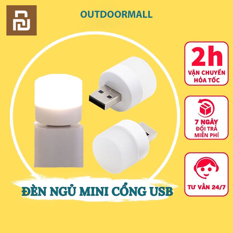 Xiaomi YouPin Đèn LED đọc sách tròn nhỏ cổng sạc usb gắn máy tính / laptop độc đáo