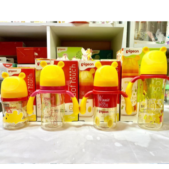 Bình Sữa Pigeon / pooh Cổ Rộng Dành Cho Bé